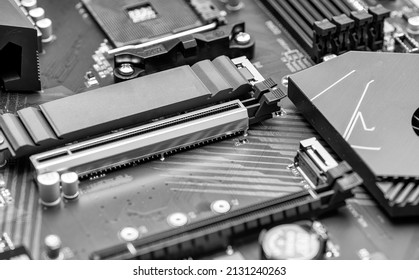 Solid State Disk In M.2 Format On A Computer Main Board