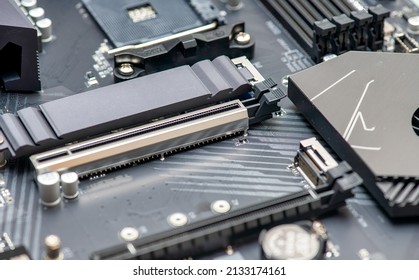 Solid State Disk In M.2 Format On A Computer Main Board