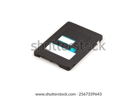 The Solid State Drive Isolated on White Background