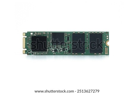 Solid State Drive isolated. ssd on white background