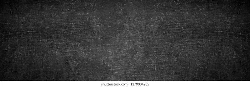 Solid Wide Old Wood Chalkboard Background Texture. Surreal Gray Classroom Back School Table Food Panoramic Wallpaper Black Friday Bacground White Chalk Grunge. Map Room Wall College Blackboard Paper.