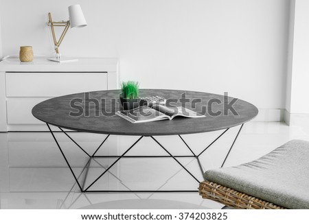 Solid wood designer low table