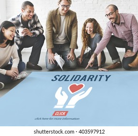 Solidarity Team Spirit Unity Icon Concept - Powered by Shutterstock