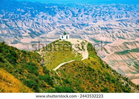 Solitary Shrine of Khalid Nabi on a Hilltop in Golestan Province, Iran