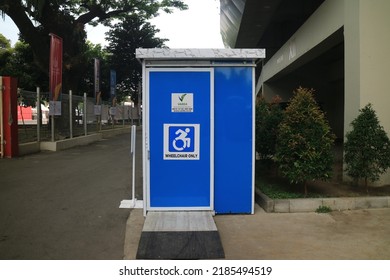 Solo Indonesia August 2 2022 Portable Toilet For Wheelchair Users At Asian Para Games