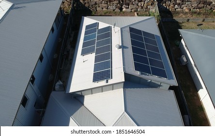 Solor Panels On Roof Of House