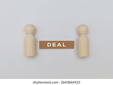 solution concept two figures with the word deal on them