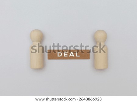 solution concept two figures with the word deal on them