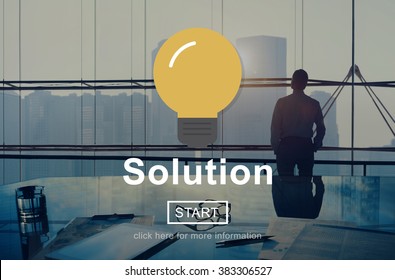 Solution Ideas Plan Solving Result Crossword Concept