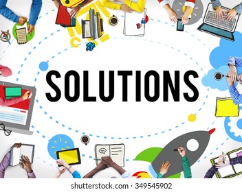 Solution Innovation Solving Progress Strategy Plan Concept