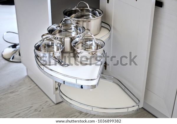 Solution Kitchen Corner Storage Cupboard Corner Stock Photo Edit Now 1036899382