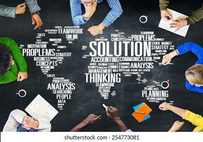 Solution Solve Problem Strategy Vision Decision Concept - Shutterstock ID 254773081