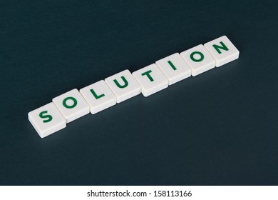 Solution word in letters.