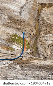 Solutions for groundwater problems using deep wells. Submersible pump systemdewater construction site.