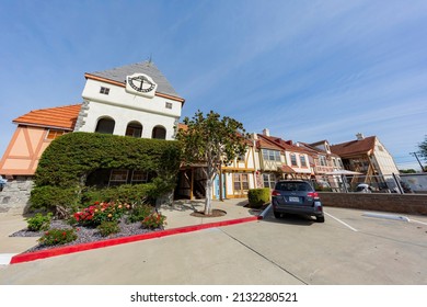 Solvang, OCT 24 2015 - Sunny Exterior View Of Some Danish Culture Builiding