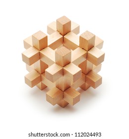 solved wooden puzzle