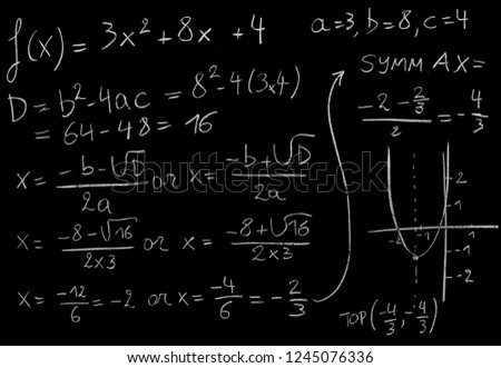 Solving a math equation and drawing a graph