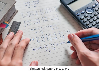 Solving Math Problem On Paper