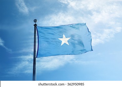 Somalia Flag On The Mast