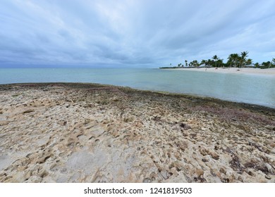 Sombrero Beach At The Florida Keys In Winter.