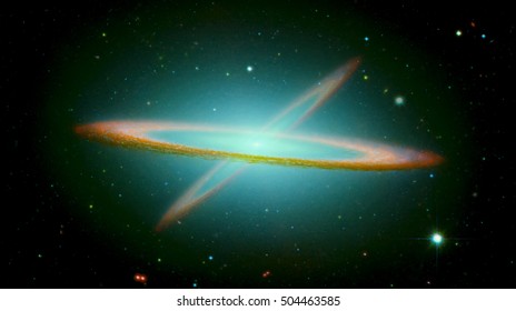The Sombrero Galaxy, also known as Messier Object 104, M104 or NGC 4594 is an unbarred spiral galaxy in the constellation Virgo. Elements of this image furnished by NASA. - Powered by Shutterstock