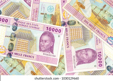 Some 10000 Central African CFA Franc Bank Note Obverse