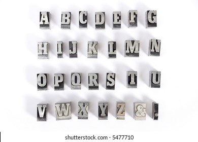 Some Block Letters Forming The Alphabet