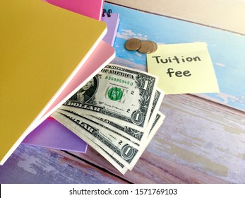 Some Cash In Books And Tuition Fee Note.