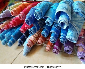 Some Colorful Rolled Hand Towels