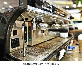 Some corner of the coffee machine.