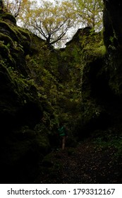 Some hidden river which leads to a waterfall.