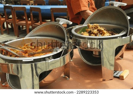 Some lunch menu served at Floating Resto, Yogyakarta, Indonesian traditional food