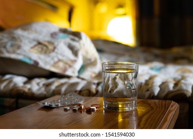 Water On Nightstand Stock Photos Images Photography Shutterstock