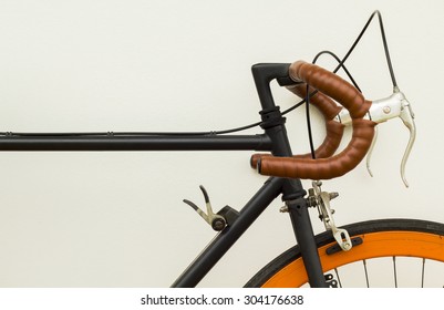 Some of old bicycle on white wall. - Powered by Shutterstock