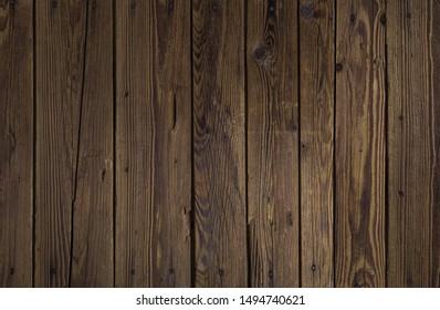 Some Old Wood Planks On An Old Tool Shed