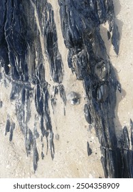 Some rocks peaking out while the tide is coming in