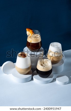 some type of cold brew coffee in a glass 
