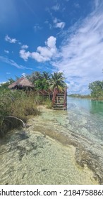 Some Views Of The Lagoon Bacalar Quintana Roo