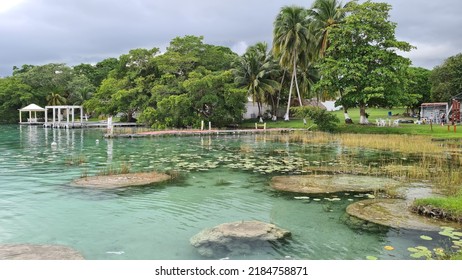 Some Views Of The Lagoon Bacalar Quintana Roo