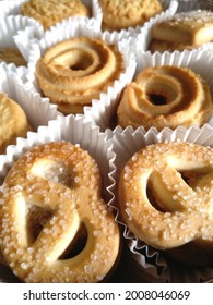 Some Wrapped Cookies With Sugar