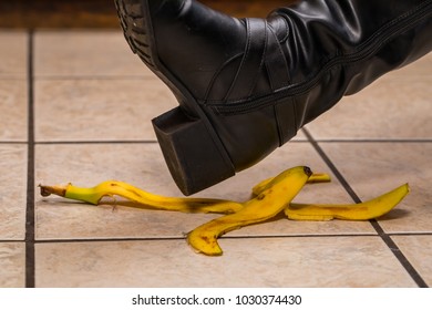 Someone Slipping On A Banana Peel