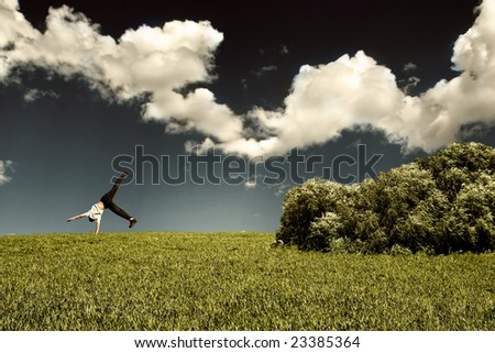 Image, Stock Photo Marshmallow Field VI