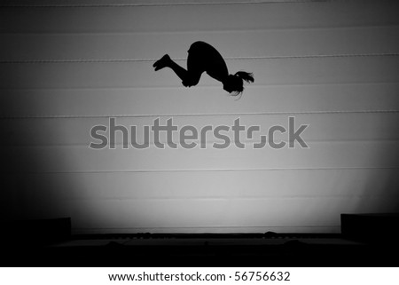 Similar – Image, Stock Photo Handstand at the edge of the pool