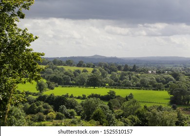Sommerset landscape and Glastonbury Tor