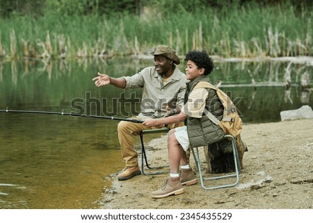 Similar – Image, Stock Photo fish Adventure Son