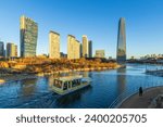 Songdo International City and Central Park in Yeonsu-gu, Incheon