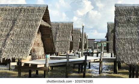 Songkhla lake, Thailand - JAN2018. Lakeside view with wooden huts. - Powered by Shutterstock