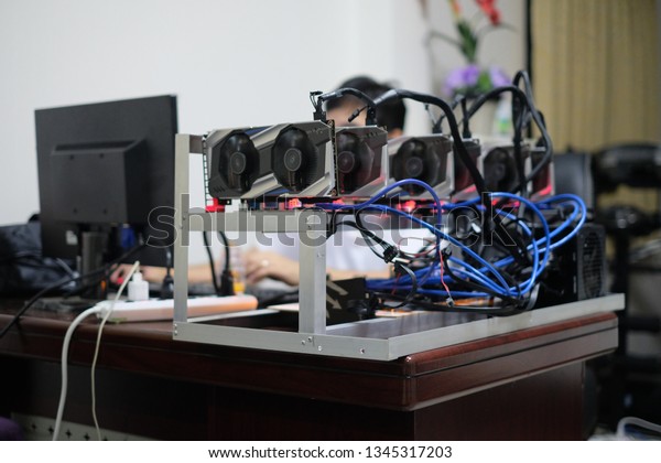 Songkhla Thailand Bitcoin Miner May 10 Stock Photo Edit Now 1345317203 - 