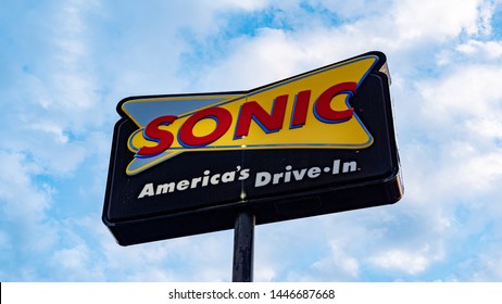 Sonic Fast Food Drive In Restaurant - FRANKFORT, KENTUCKY - JUNE 18, 2019