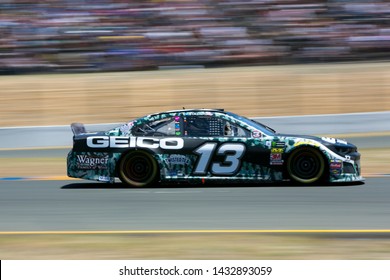 SONOMA, CALIFORNIA - JUNE 23, 2019: Ty Dillon At The Toyota/Save Mart 350 At Sonoma Raceway. Martin Truex, Jr., Won The Race.